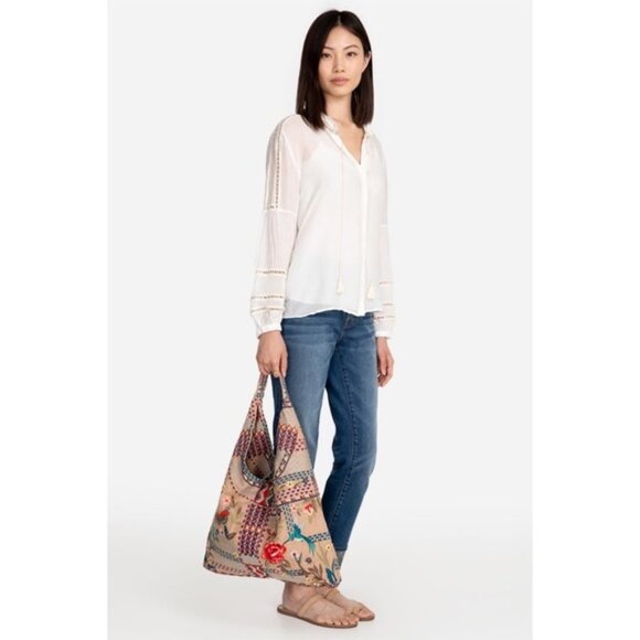 NWOT Johnny Was Hobo Embroidered Gensia Bag Purse - Picture 2 of 11